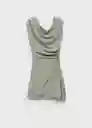 Vestido Leandra Azul Talla L Mujer Mango