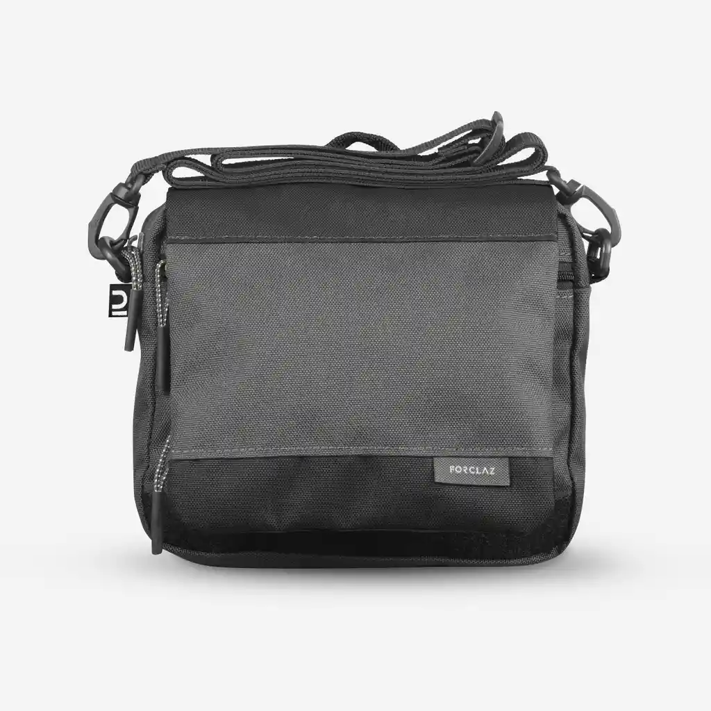 Bolso Pequeño Multibolsillos Para Trekking de Viaje Forclaz Café