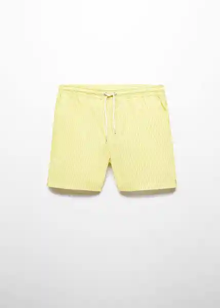 Short Bañador Seer Amarillo Talla XS Hombre Mango