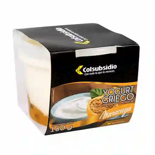 Yogurt Griego Colsubsidio Maracuyá