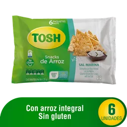 Tosh Snack de Arroz Integral con Sal Marina