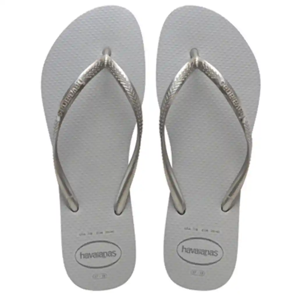 Sandalia Havaianas Mujer Slim Fc Pr Gloss Gris/ Gris Hielo Talla 39-40