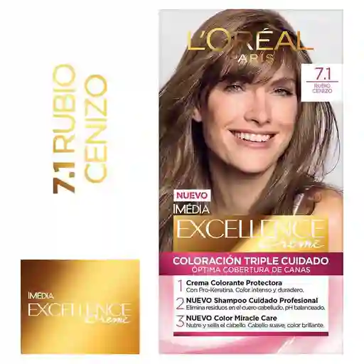 Loreal Paris- Excellence Tinte para Cabello 7.1