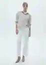 Jean Catherin Blanco Talla 32 Mujer Mango