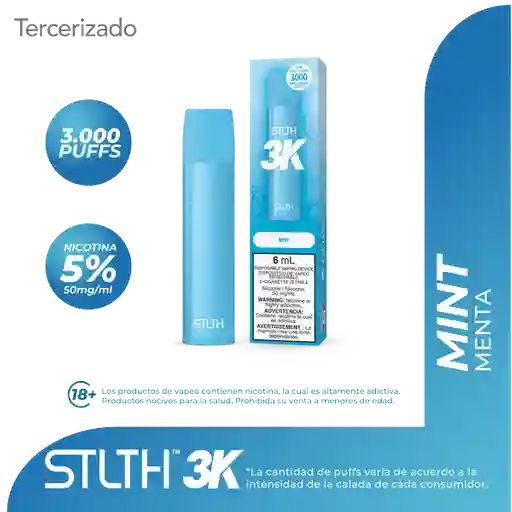 STLTH 3K Vape - Mint- 3000 puff (5%)
