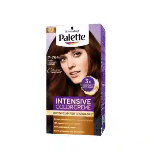 Tinte Palette Color Creme 7-764 Rubio Chocolate Cobrizo