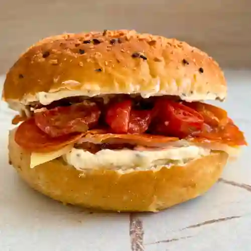 Bagel Pepperoni y Miel