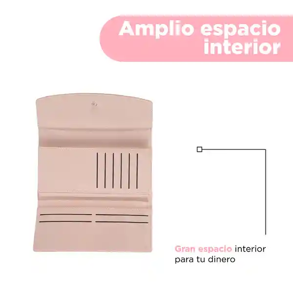 Cartera Para Mujer Grande Perlitas Rosa Miniso