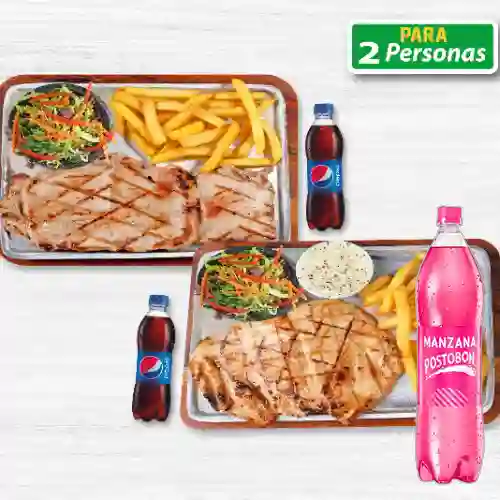Combo Parrillada para 2 + Manzana 1.5 l