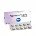 Acetaminofén / Codeína Tabletas (325 mg/8 mg) 