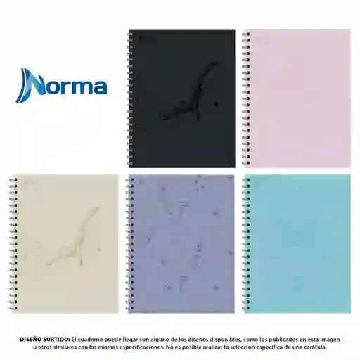 Cuaderno Rayado 80 Hojas Argollado Tapa Dura Norma