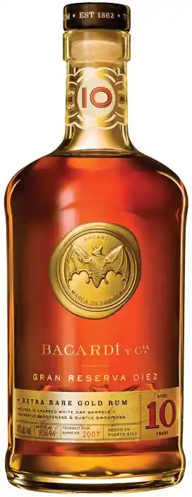 Bacardi Ron 10 Años 750 mL