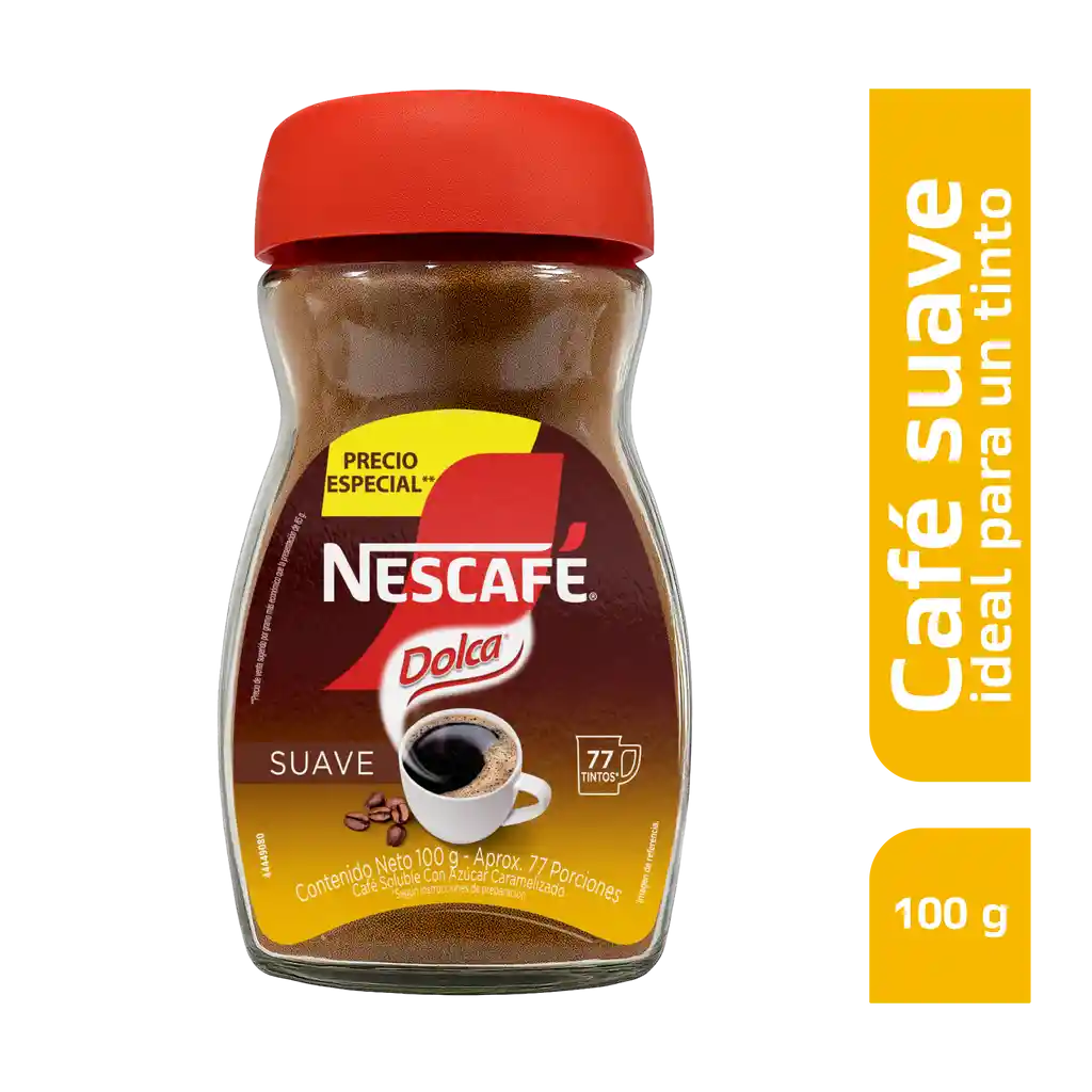 Café instantáneo NESCAFÉ Dolca x 100g