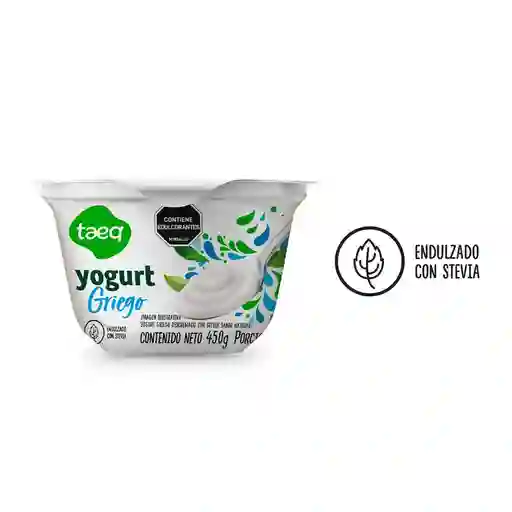 Yogurt Tipo Griego Con Stevia Taeq