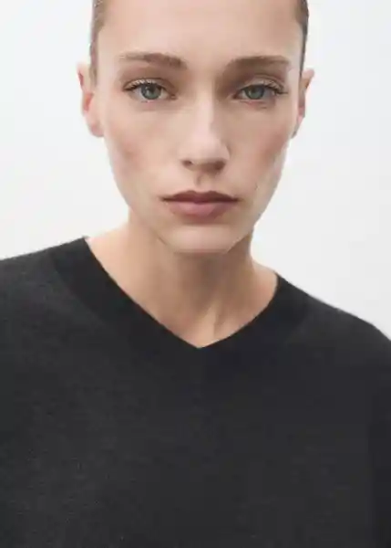 Saco Jersey Milo Antracita Talla M Mujer Mango