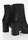 Botines Laly Negro Talla 38 Mujer Mango