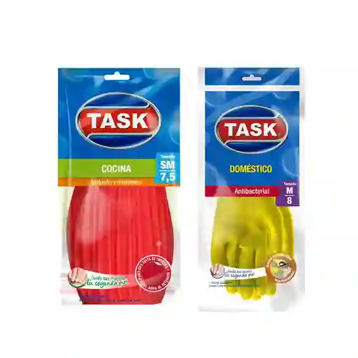 Task Guante Cocina + Guante Domestico Talla M