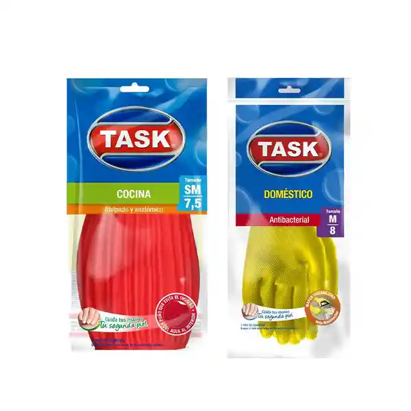 Task Guante Cocina + Guante Domestico Talla M