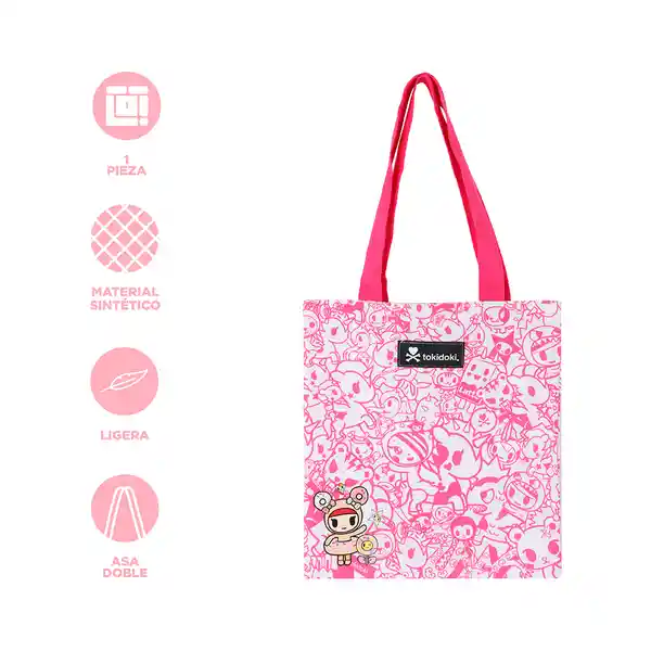 Bolso de Compras Serie Tokidoki Multiprint Rosa Miniso