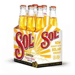 Sol Cerveza Bnr 330 mL x 6 Und
