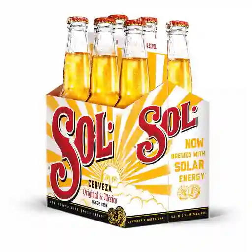 Sol Cerveza Botella Sixpack 