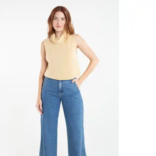  Saco Tejido Daniela Mujer Beige Hoja Claro Talla L Naf-Naf 