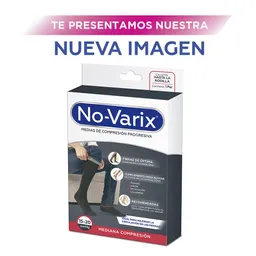 No-Varix Medias Calcetín 15-20 mmHg Talla XL Color Marrón 