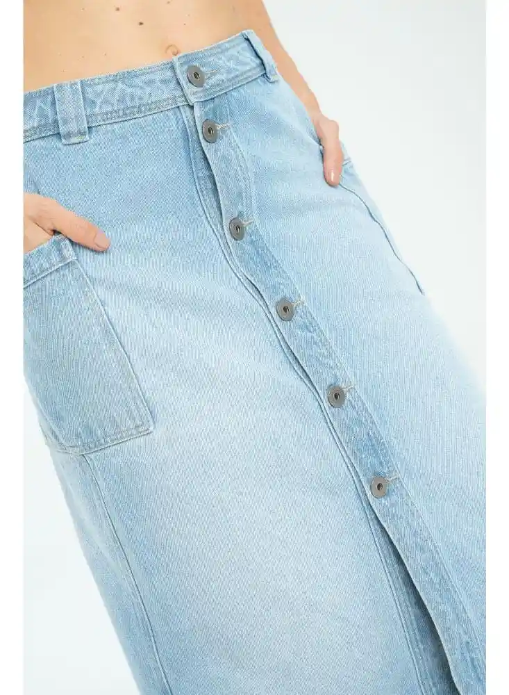 Falda Midi Botones Pf21320018