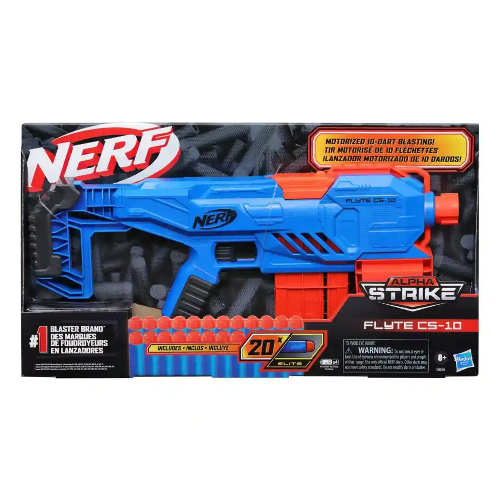 Nerf Lanzador Motorizado Alpha Strike Flyte Cs10