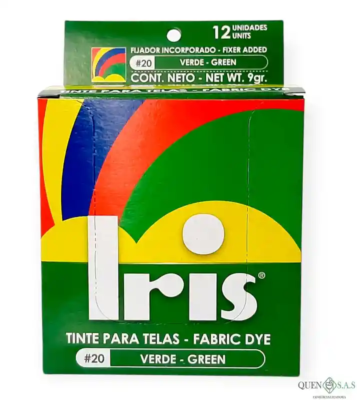 Iris Tinte Para Telas Verde 20