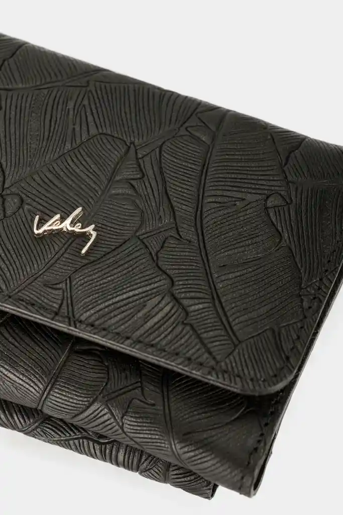 Billetera Colory de Cuero Para Mujer Grabado Placa Palmeras