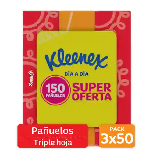 Kleenex Pañuelo Faciales 3 x 50 Und
