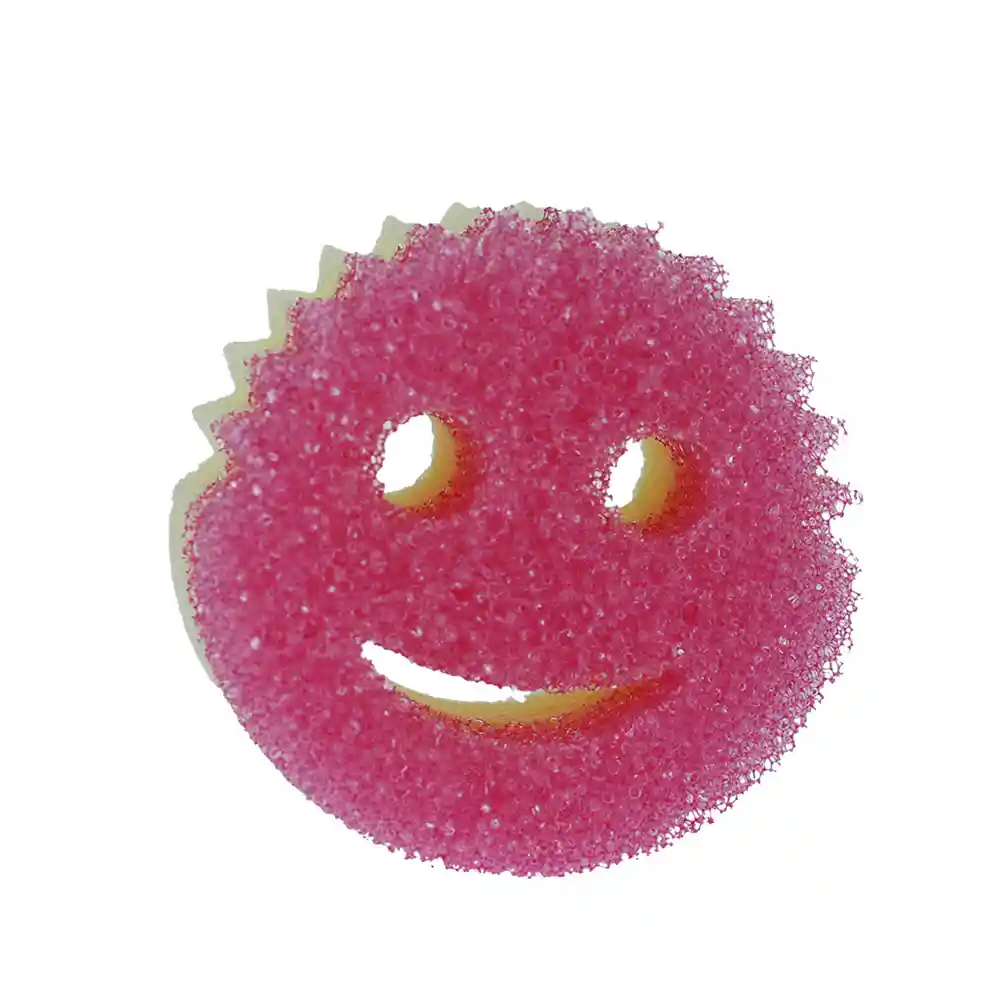 Scrub Mommy Fibra Esponja Doble Cara Rosa
