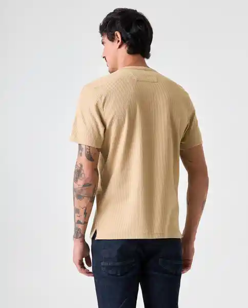 Camiseta Hombre Beige Talla S 842G011_BEI161120 Americanino