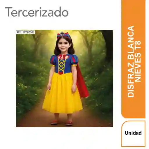 Disfraz Blanca Nieves Talla 8