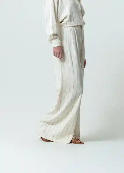 Pantalón Yaiza Mujer Crudo Marfil Claro Talla 8 032G309 Naf Naf