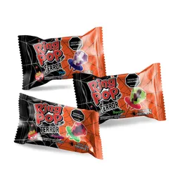 Ringpop Terror Benevia Caramelo Duro Sabor Surtrido (10 Gr)