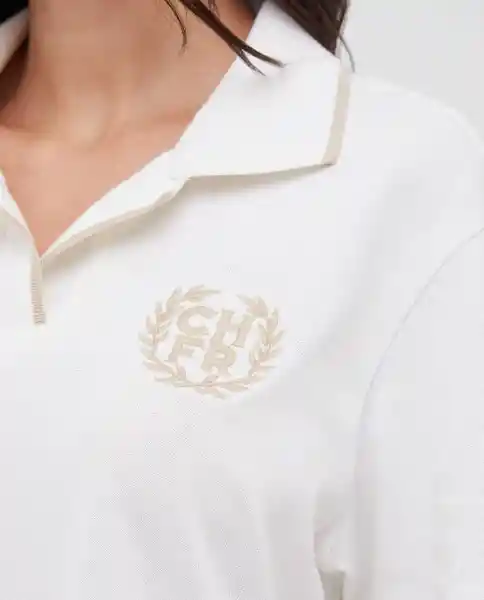 Camiseta Polo Jersey Crudo Pristino Claro Talla S Chevignon