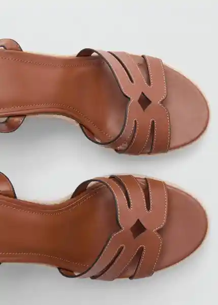 Sandalias Aurora Cuero Talla 39 Mujer Mango