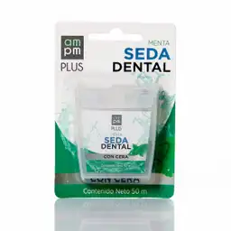 Ampm Plus Seda Dental con Cera Sabor a Menta