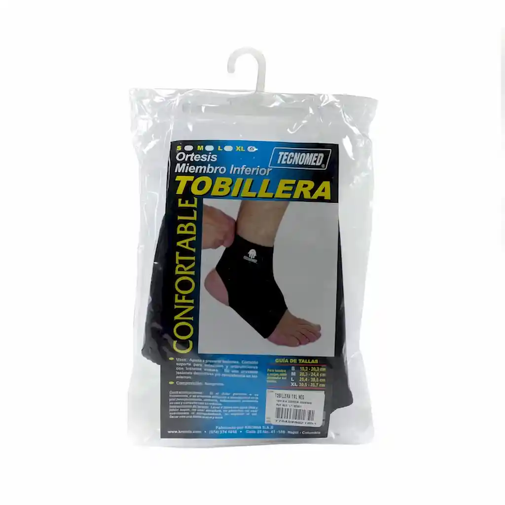 Kromia Tobillera Negra-Hab Talla Xl