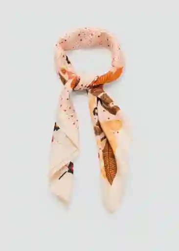 Pañuelo Marcia Crudo Talla 99 Mujer Mango