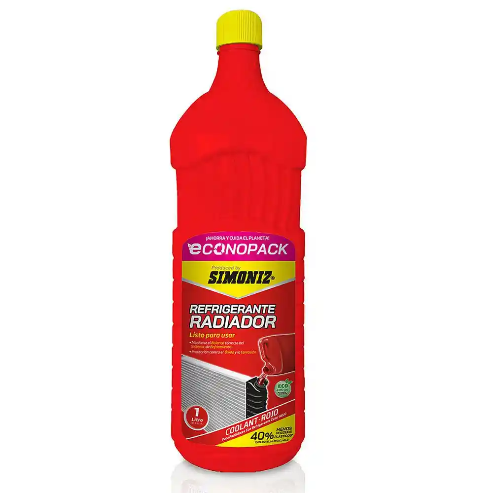 Refrigerant Radiador Econopack Rojo Simoniz 208612