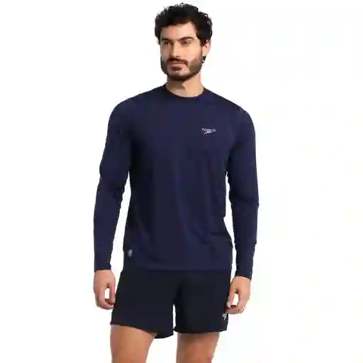 Camiseta Manga Larga Sunshirt Hombre Azul-s