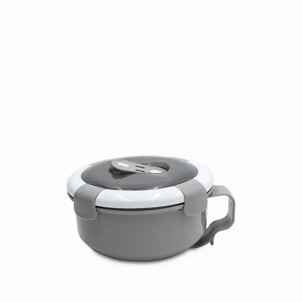 Recipiente Hermético Redondo Gris 850 Ml