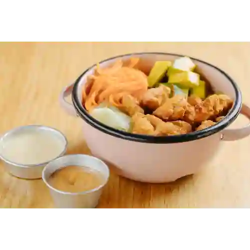 Bowl Pollos Crispy con Cocacola
