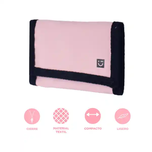 Cartera de Tela Con Mosquetón Serie Rosa Miniso