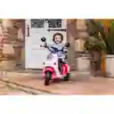 Moto Montable Electrica Para Niños Vespa Martina Rosa 6v Prinsel