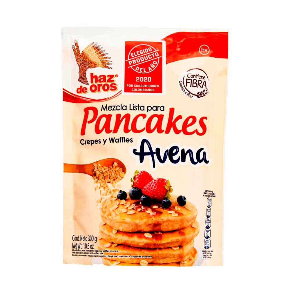 Haz de Oros Mezcla Lista de Avena para Pancakes 300 g