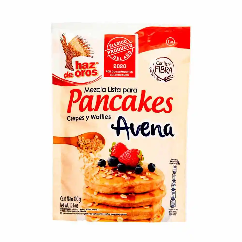 Haz de Oros Mezcla Lista de Avena para Pancakes
